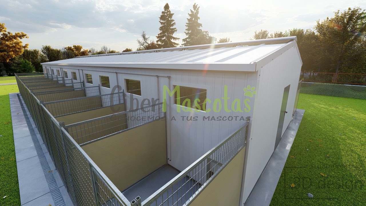 Residencia canina con 20 boxes y parques exteriores