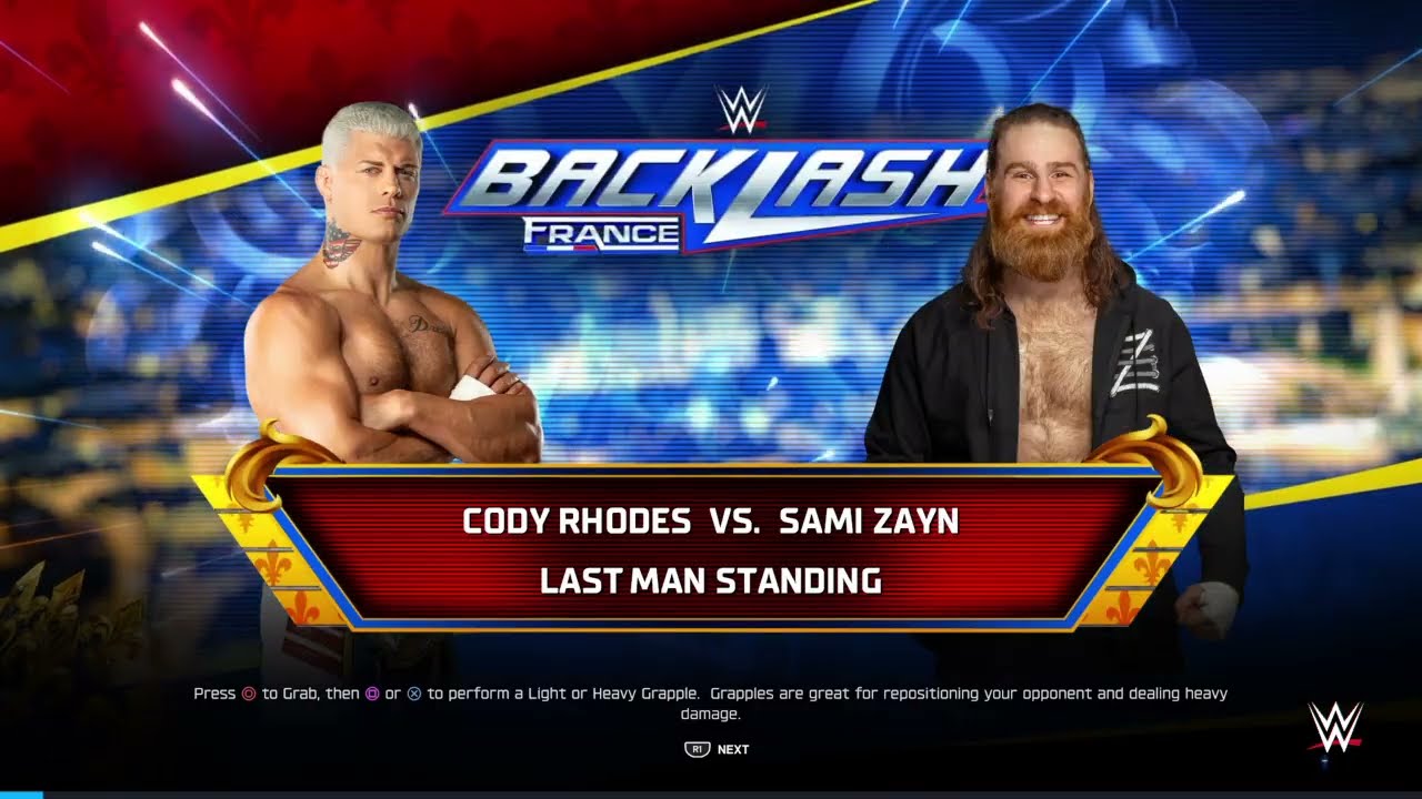 Cody Rhodes vs Sami Zayn