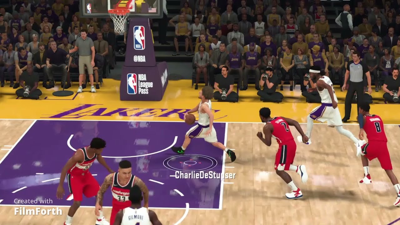 NBA 2K22 Mycareer crazy Cradle Dunk into Reverse Layup (contested)
