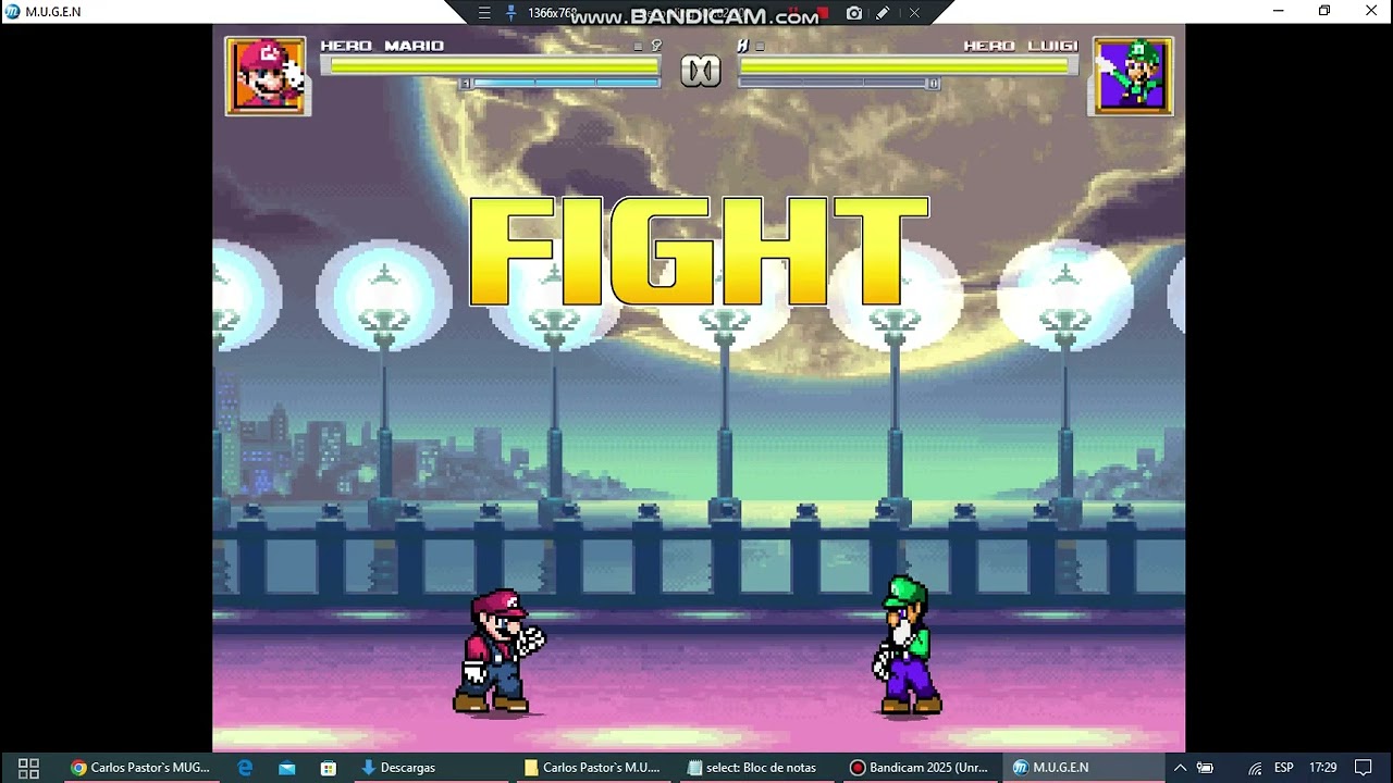Carlos Pastor`s MUGEN: Poc-Hero Mario VS Poc-Hero Luigi
