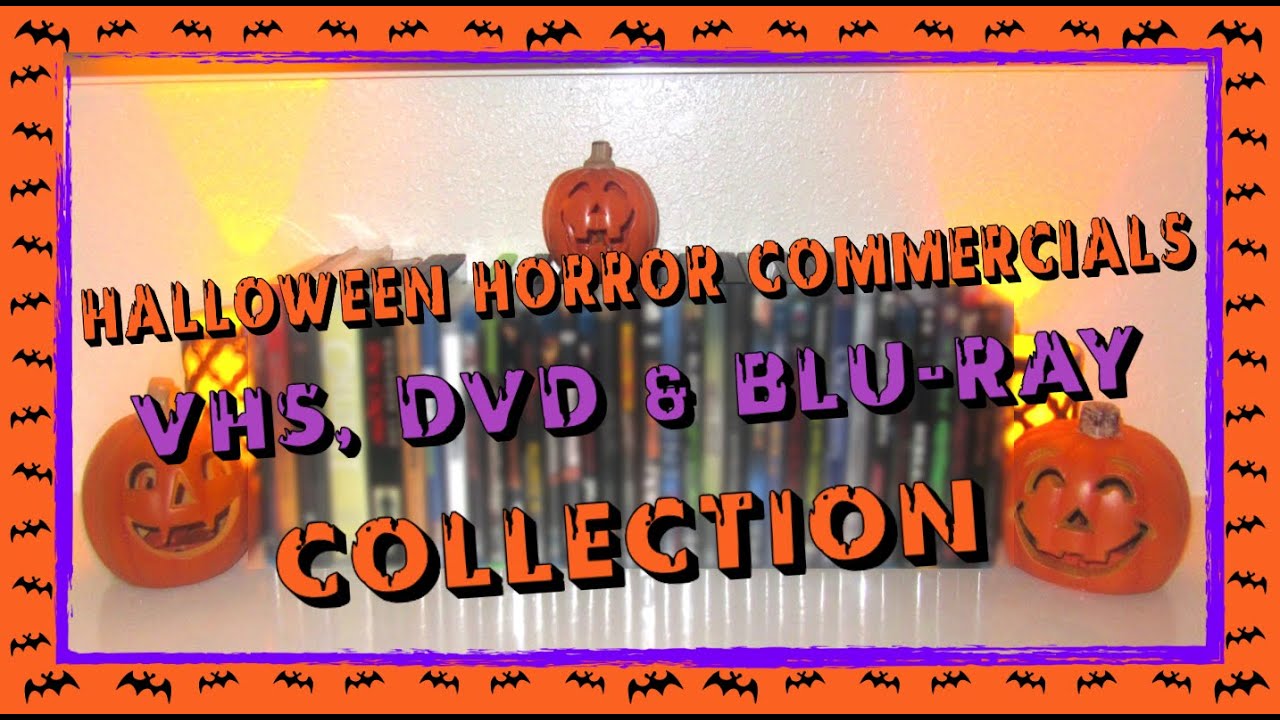 Коллекция фильмов ужасов на Хэллоуин на VHS, DVD и Blu-ray | Scaretober 2025