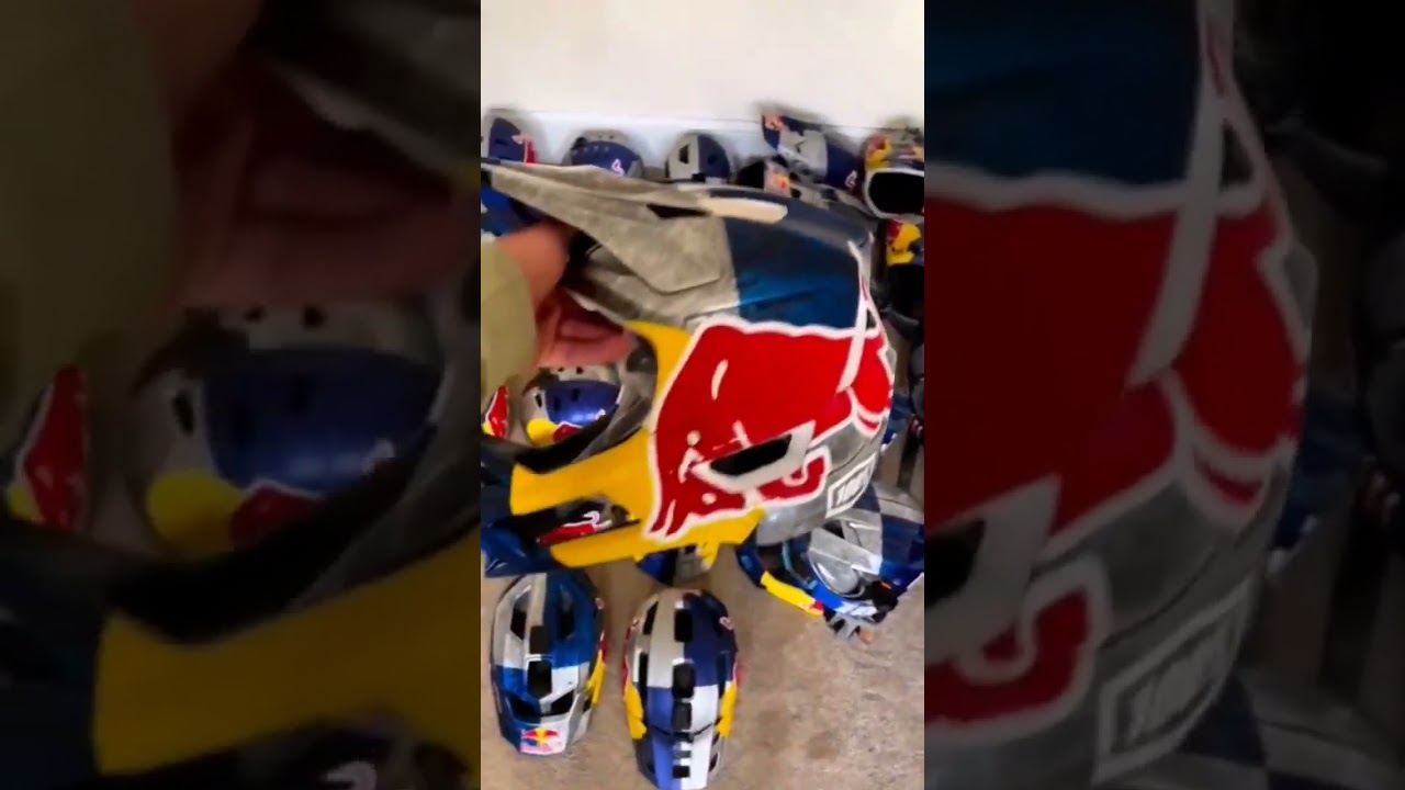@mattjonesmtb Redbull Helmet Collection❗️😱