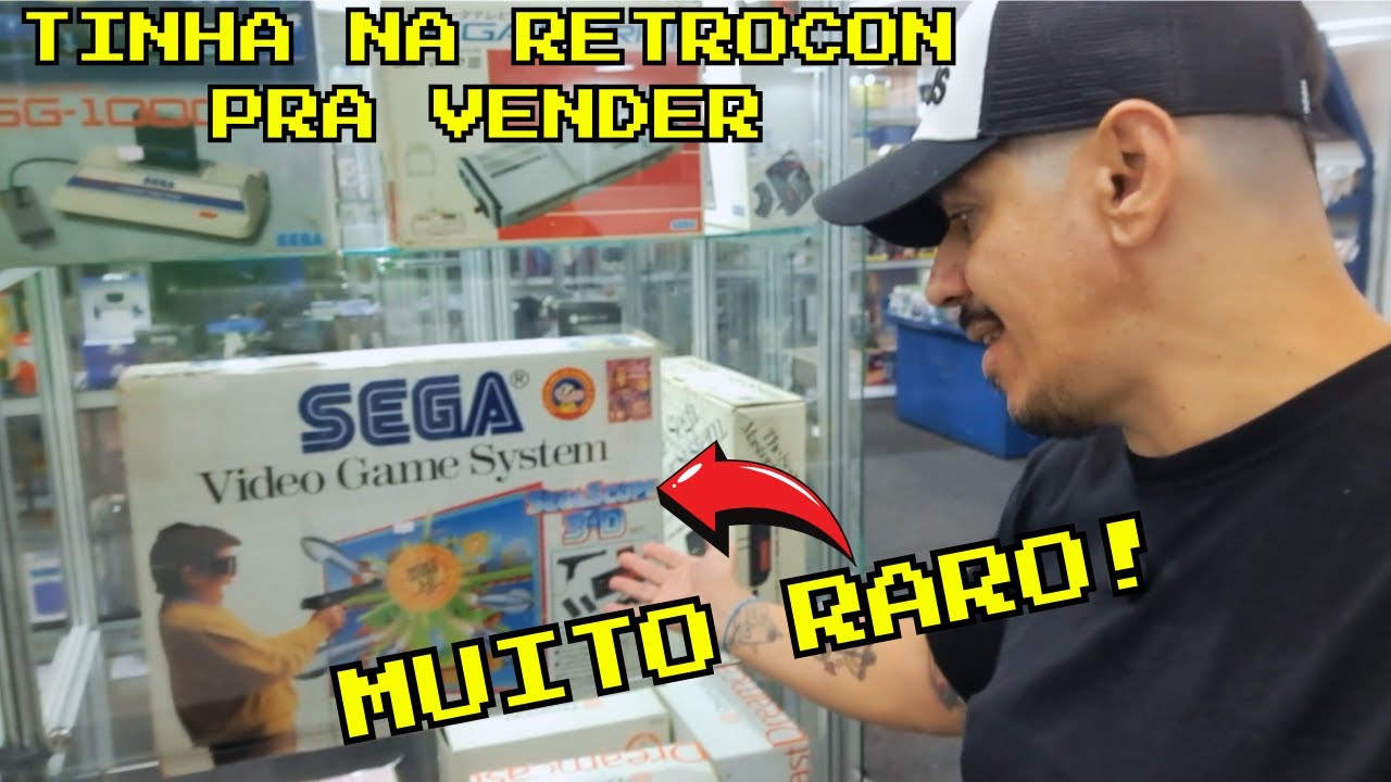 ENCONTREI O MASTER SYSTEM MAIS RARO DA RETROCON 2025 NA LOJA DO GILÃO