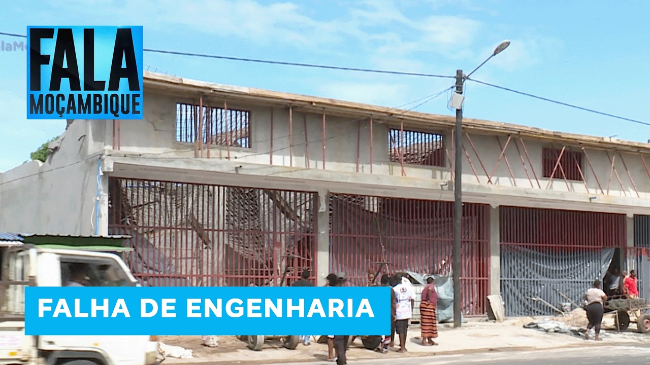 Armazém em construção desaba e causa danos materiais em Laulane @PortalFM24 1