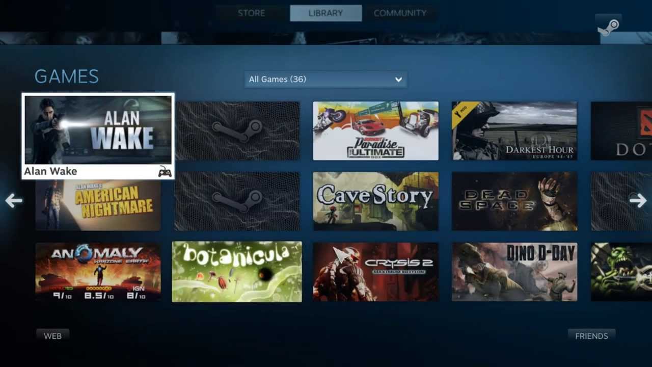 SteamOS - UI Preview