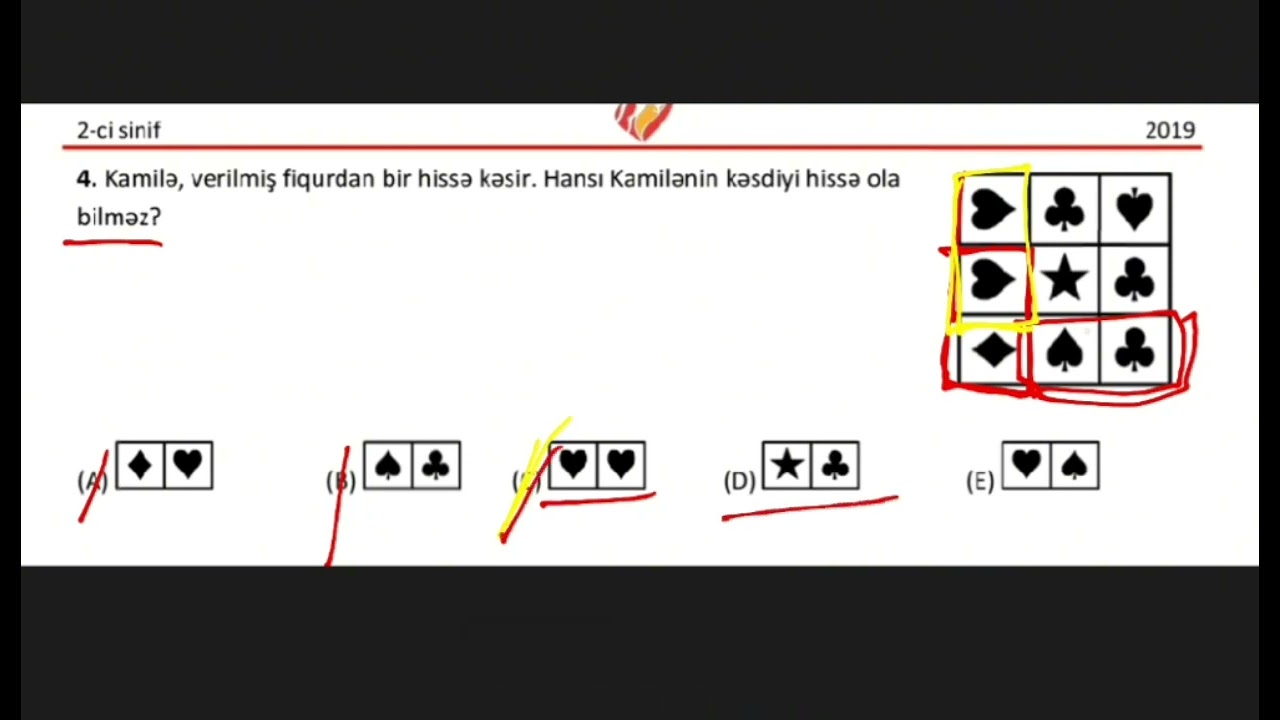KENQURU 2-ci sinif məntiq