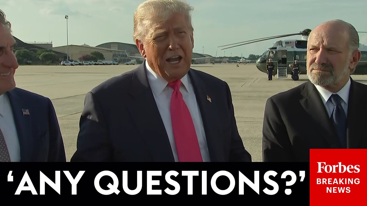 BREAKING NEWS: Trump Takes Multiple Questions From Reporters About Russia, Tariffs, Jerome Powell