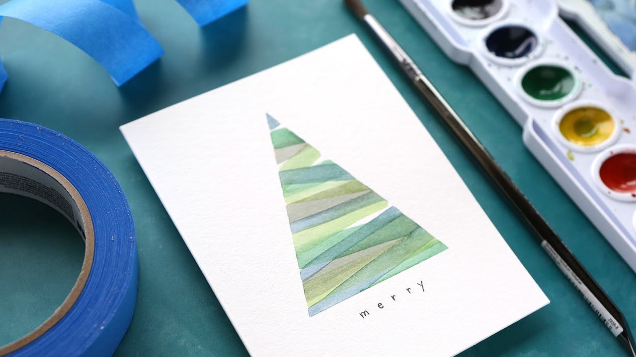 Holiday Card Series 2019 - Day 16 - Easy DIY Tree