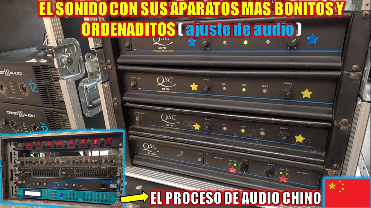EL PROCESO de AUDIO más COMPLETO CHINO🇨🇳4 VIAS TROMPETA,BAJOS,MEDIOS BAJOS Y BALAS AJUSTE de AUDIO🔊