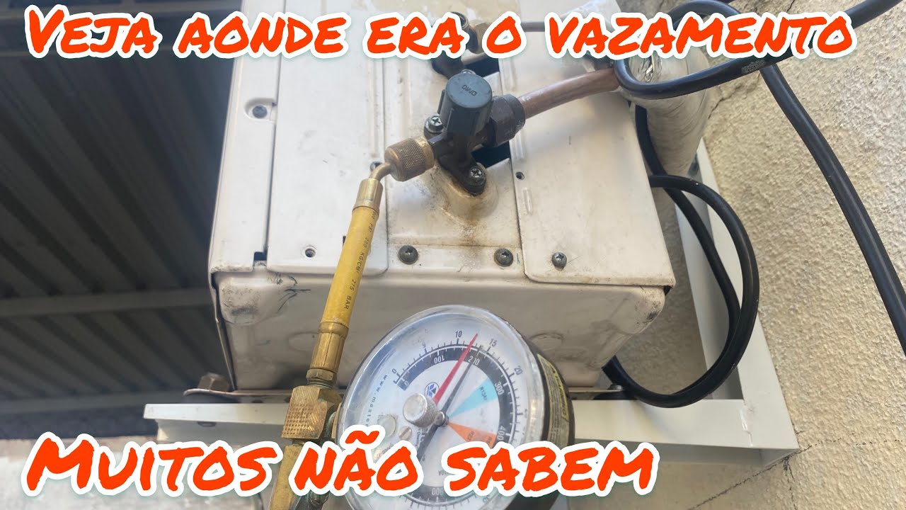 Split com vazamento de gás