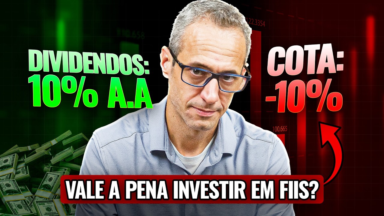 VALE A PENA investir em FIIs se Paga Renda, Mas a Cota Cai?