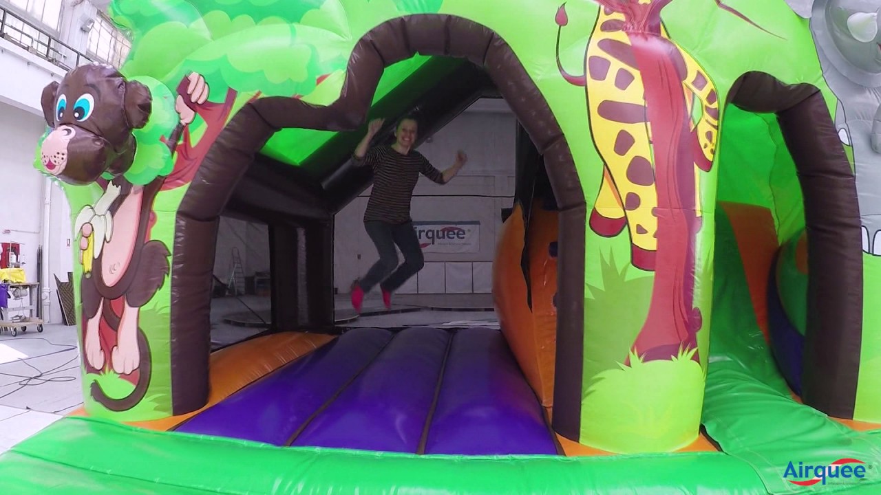 Airquee's 15 x 17 Play 'n' Slide Jungle Kingdom AQ5935 Inflatable