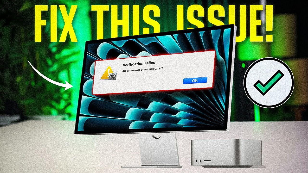 Как исправить ошибку &laquo;Проверка Apple ID на Mac Mini не удалась из-за неизвестной причины&raquo;?