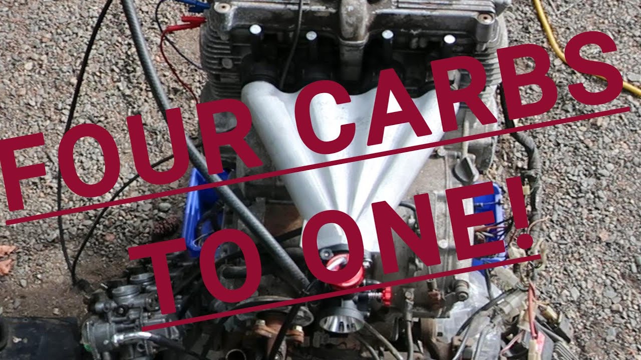 Intake manifold, part #4, Converting a motorcycle to run on a single carburetor.  A DIY manifold.