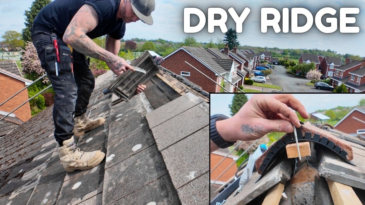 Installing a Dry Ridge For Solar Preparation