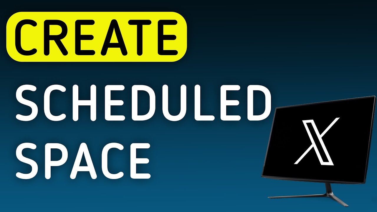 How To Create A Scheduled Space On X (Twitter) On PC (New Update)