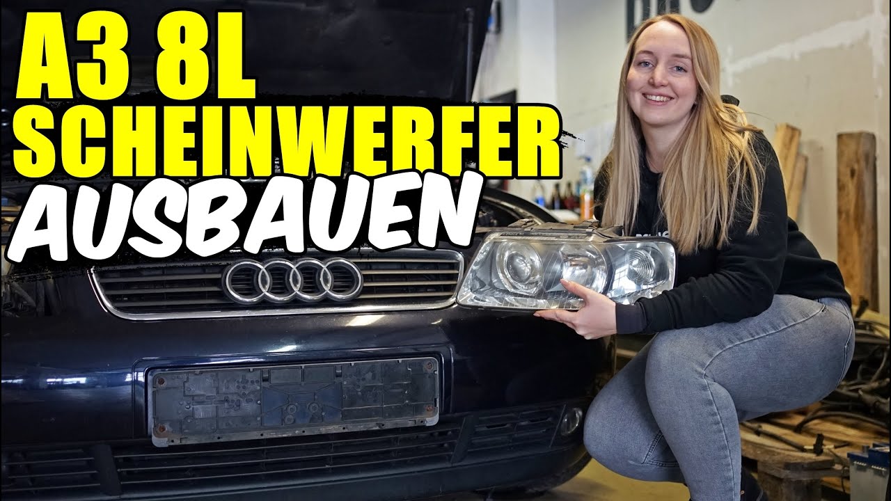 AUDI A3 8L SCHEINWERFER AUSBAUEN / WECHSELN TUTORIAL / ANLEITUNG