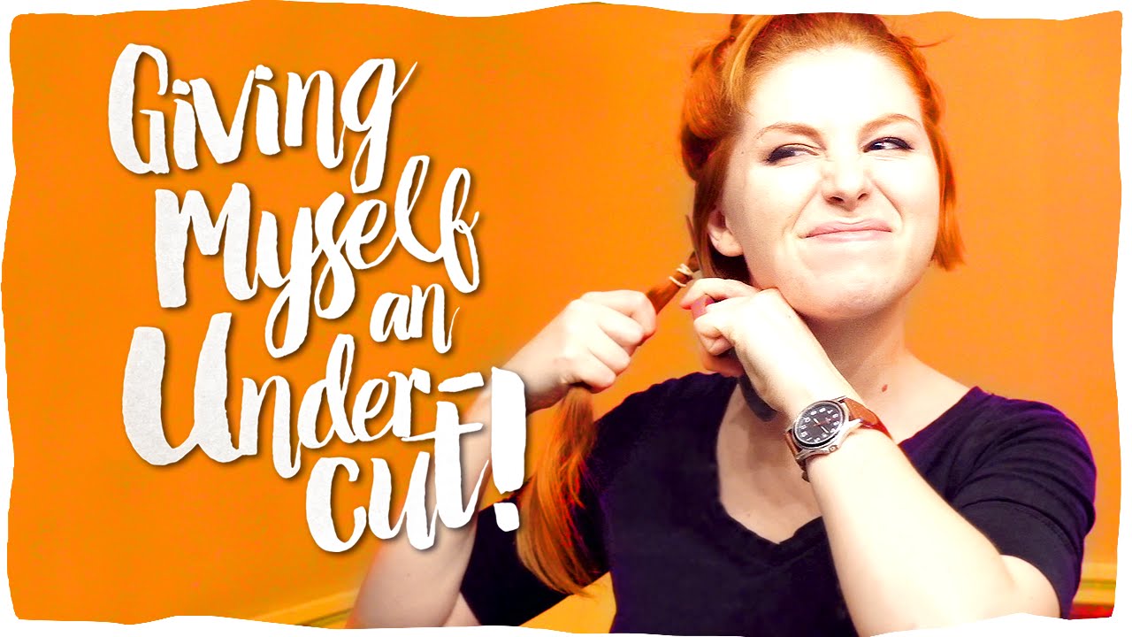 GINGER GIVES HERSELF AN UNDERCUT