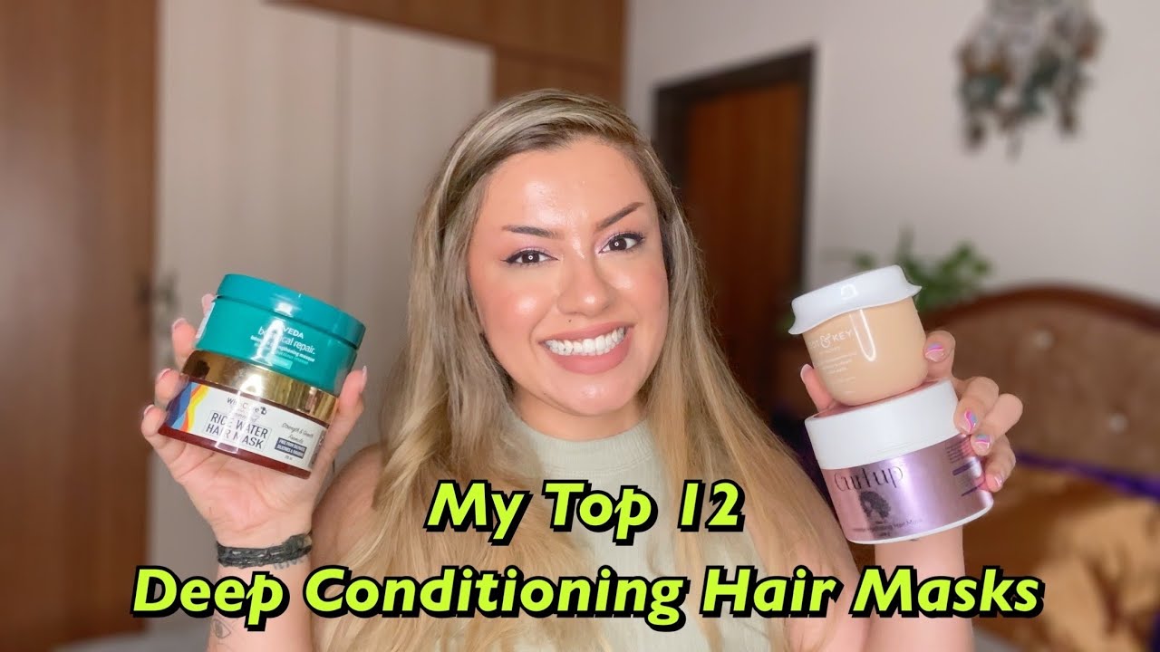 My Top 12 Hair Masks for Wavy-Curly Hair 2022 😍 #Crueltyfree Hair Masks for Bleached/Colored Hair