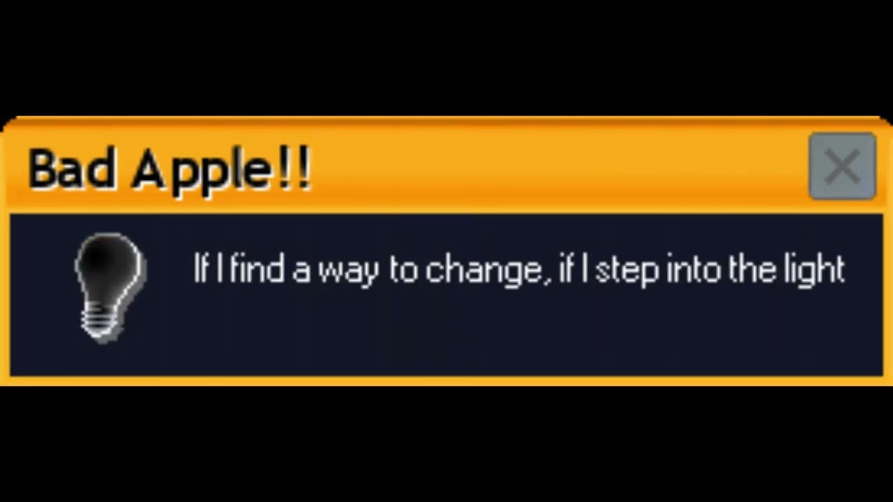 BAD_SYSTEM_CONFIG_INFO (Bad Apple with Windows XP sounds)