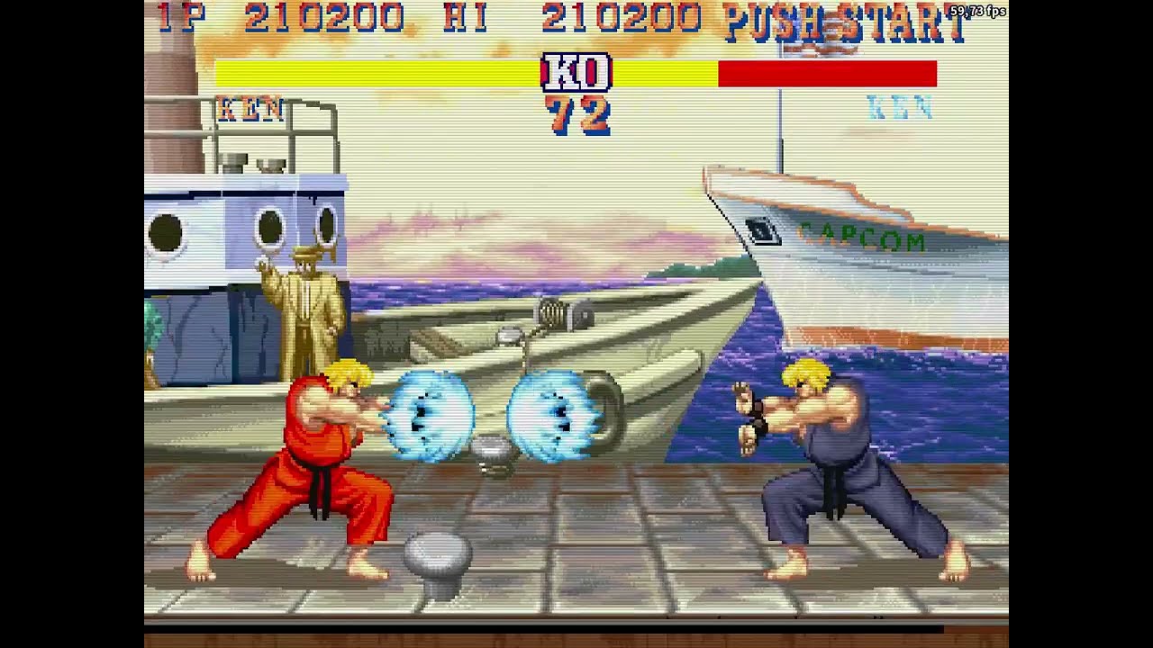 Street Fighter 2 Champion Edition Ken 1 Coin Gameplay