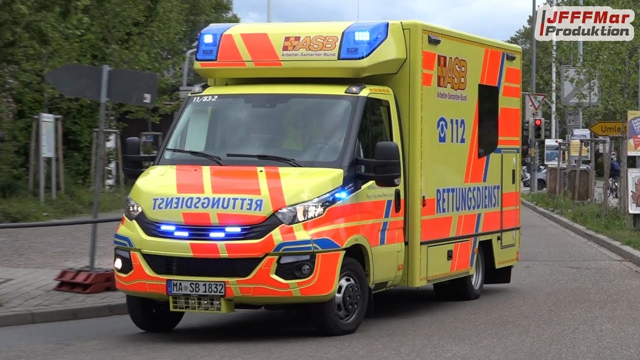 3x Iveco Daily RTW ASB RV Rhein Neckar