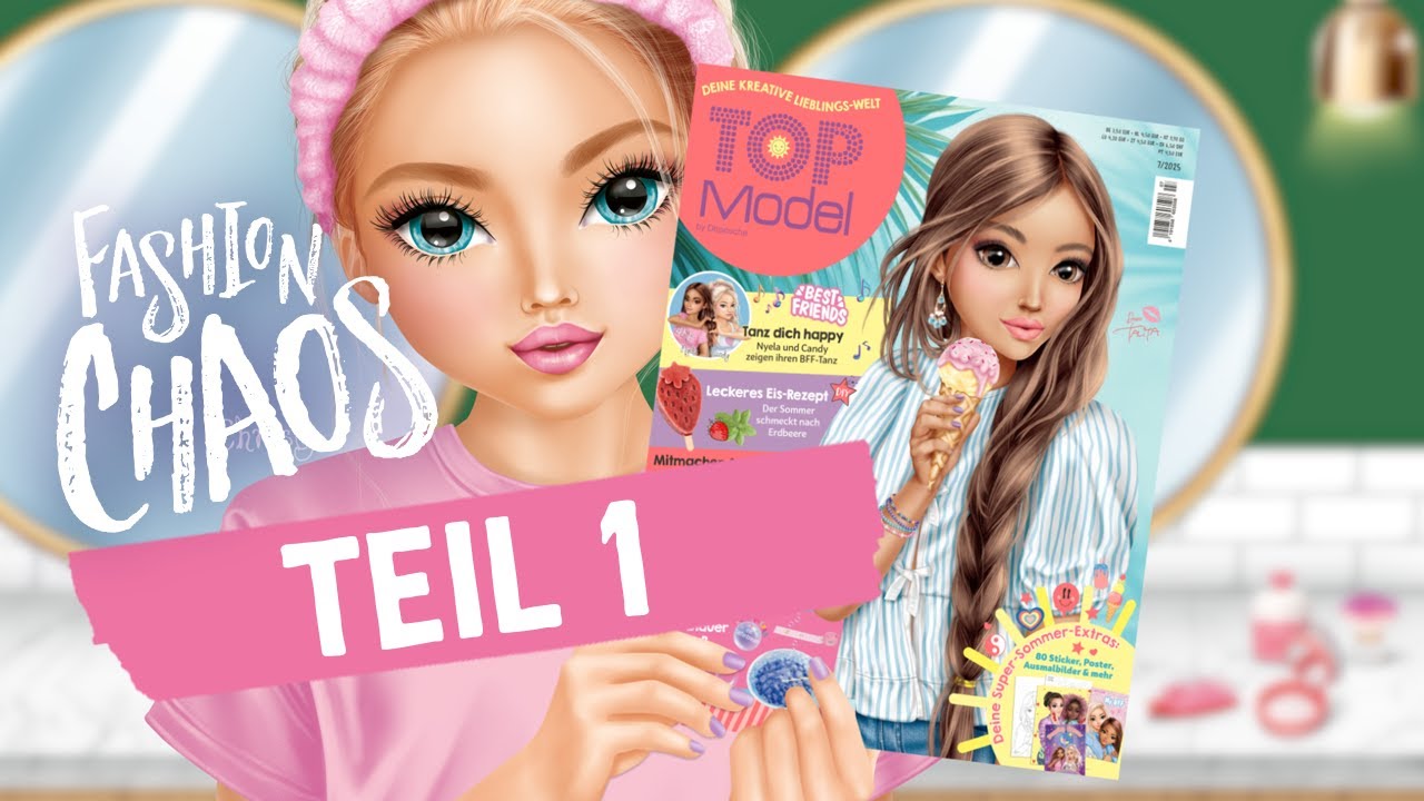 TOPModel Kreativ-Magazin Juli 2025 - Fashionchaos Christys Beauty-Look Teil 1