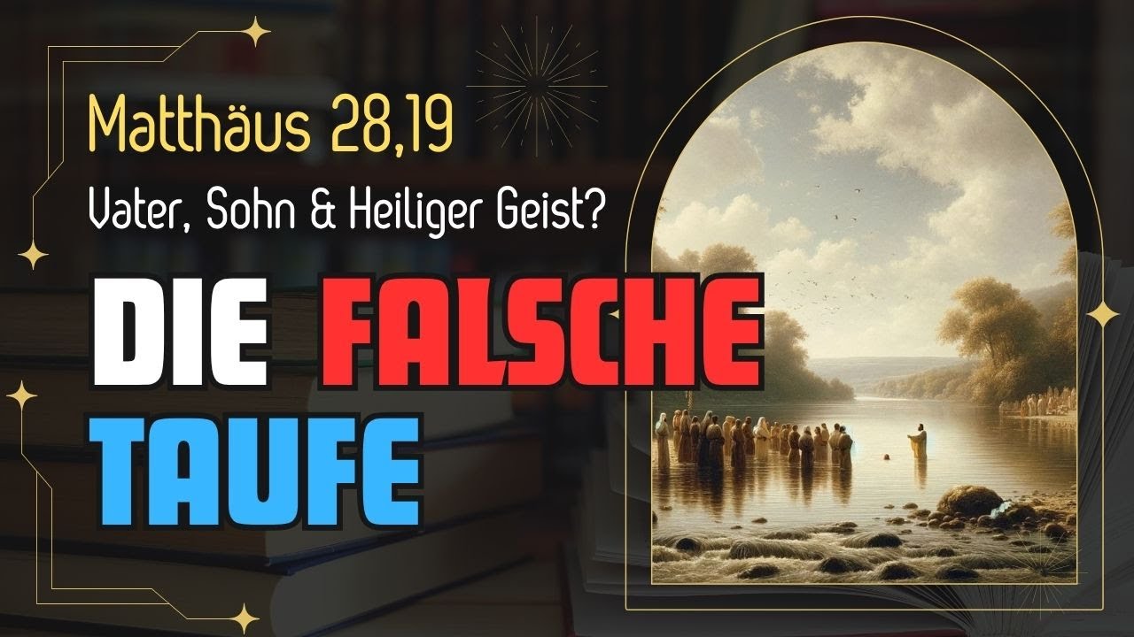 Matth&auml;us 28,19 - Die Taufformel und sein Wandel - Vater, Sohn & Heiliger Geist? T&auml;usche dich nicht