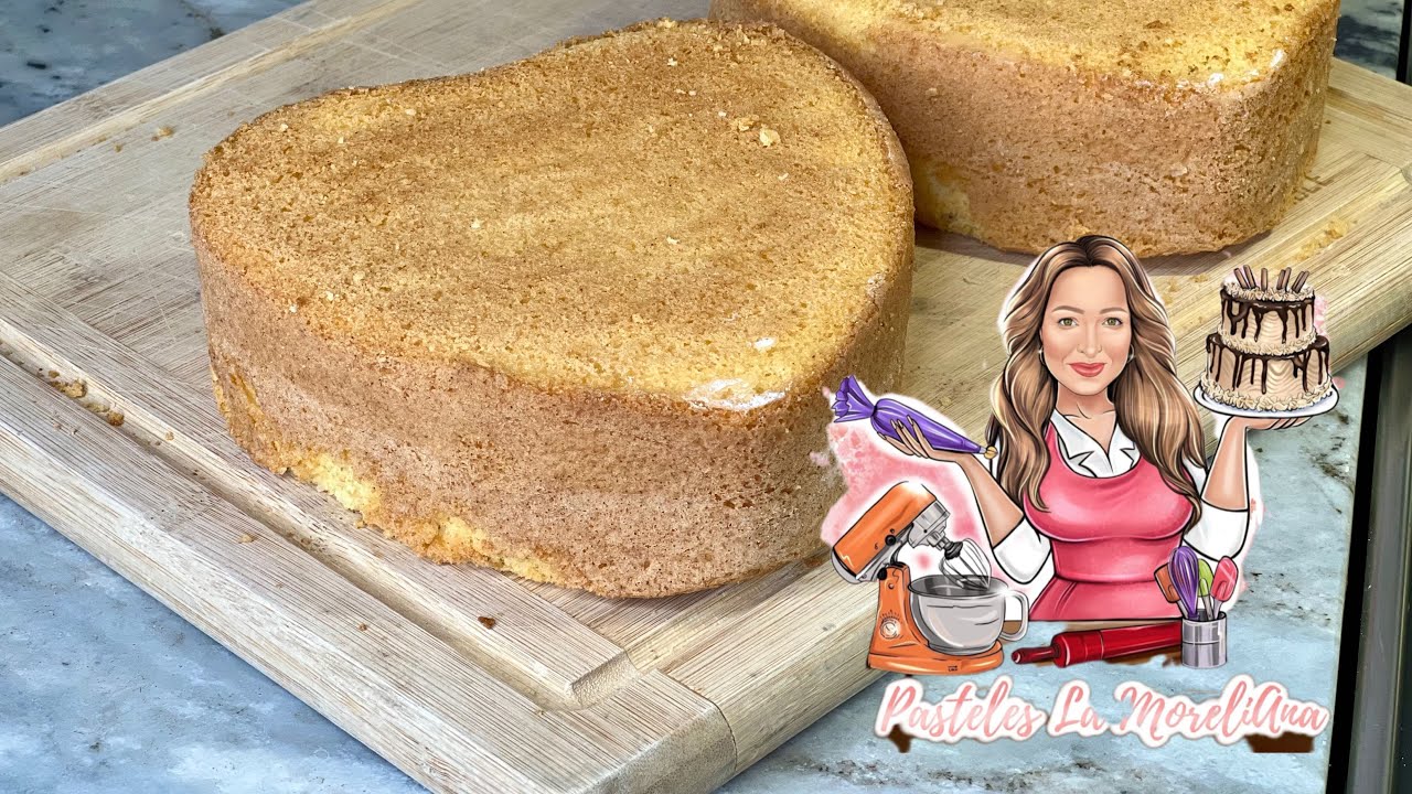 RECETA EN GRAMOS-PAN ESPONJA DE 3 HUEVOS-Pasteles La MoreliAna