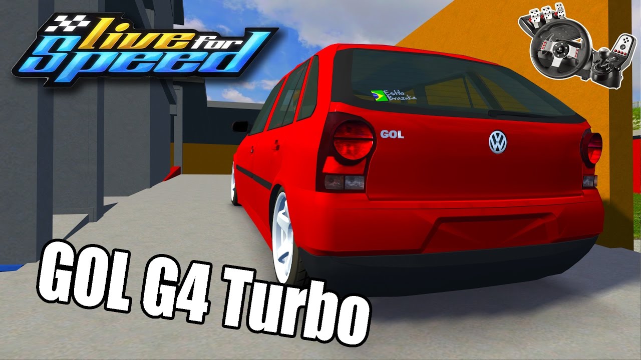 Live For Speed - Rolê de Gol G4 Power 1.6 Turbo 1,5kg ft. ZoiooGamer (G27 mod)