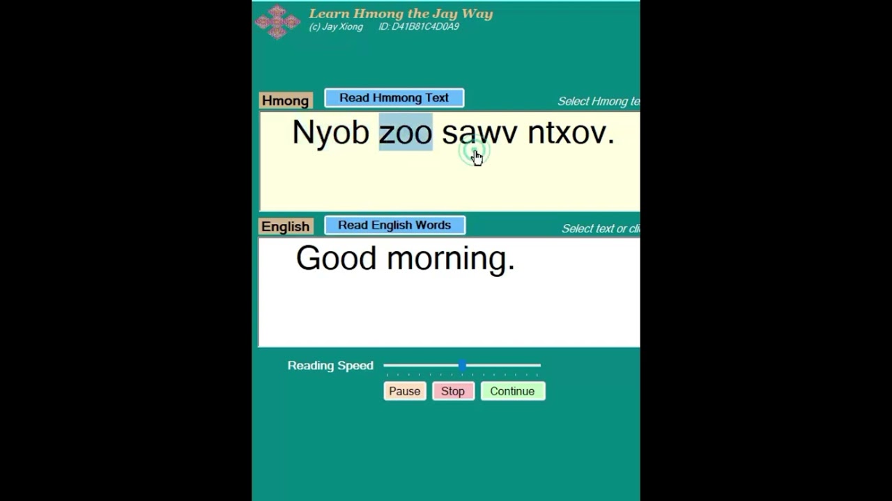 Good morning in Hmong #english #hmong #askiv
