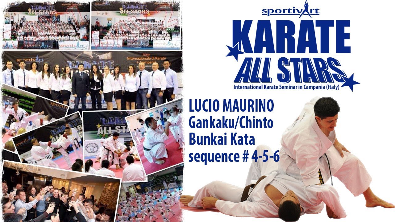 Lucio Maurino teaching Gankaku/Chinto Bunkai sequence # 4-5-6 - Karate All Stars 2013
