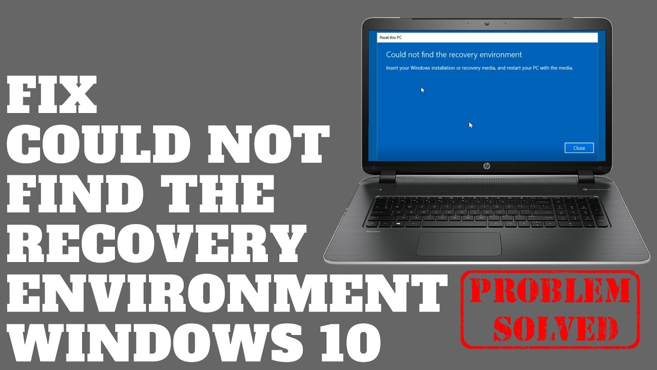 Исправление ошибки «Не удалось найти среду восстановления Windows 10»