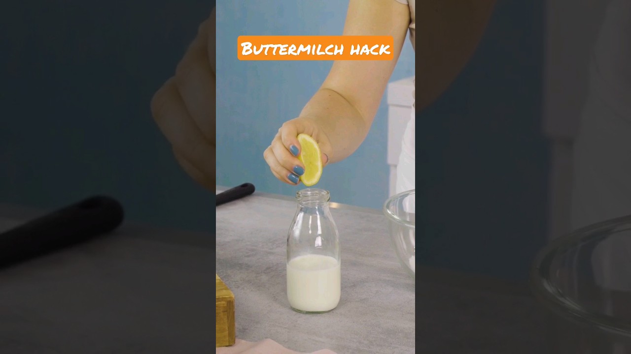 Buttermilch Tipp! So hast du immer was im Haus 🤯 #kuchenfee #bakinghacks