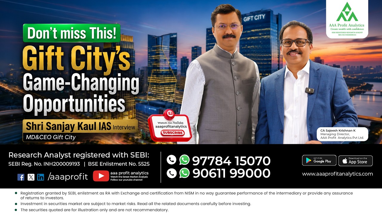 DON'T MISS THIS!Gift City'sGame-Changing OpportunitiesShri Sanjay Kaul IAS InterviewMD&CEO Gift City