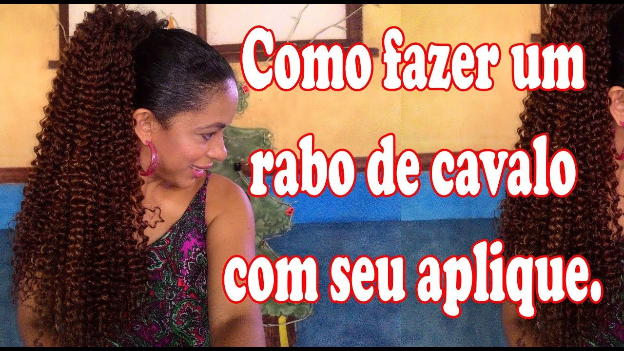 Como fazer um rabo de cavalo com seu aplique