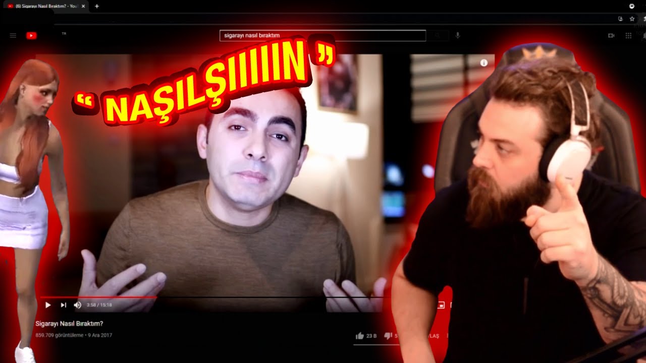 ELRAENN YAYINDA SİGARAYI BIRAKMA VİDEOSU İZLERKEN MELODİ ANİDEN GELİRSE xd