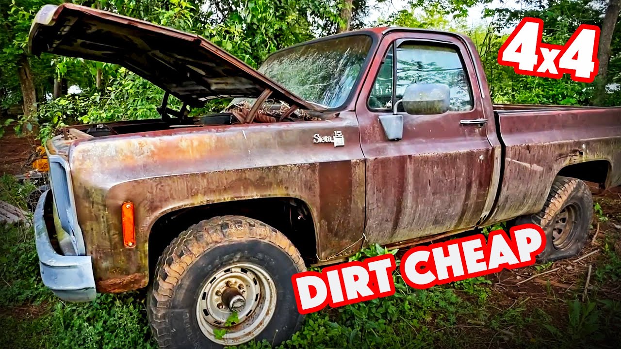 DIRT CHEAP Squarebody - Rusty GMC K15 Woods Truck