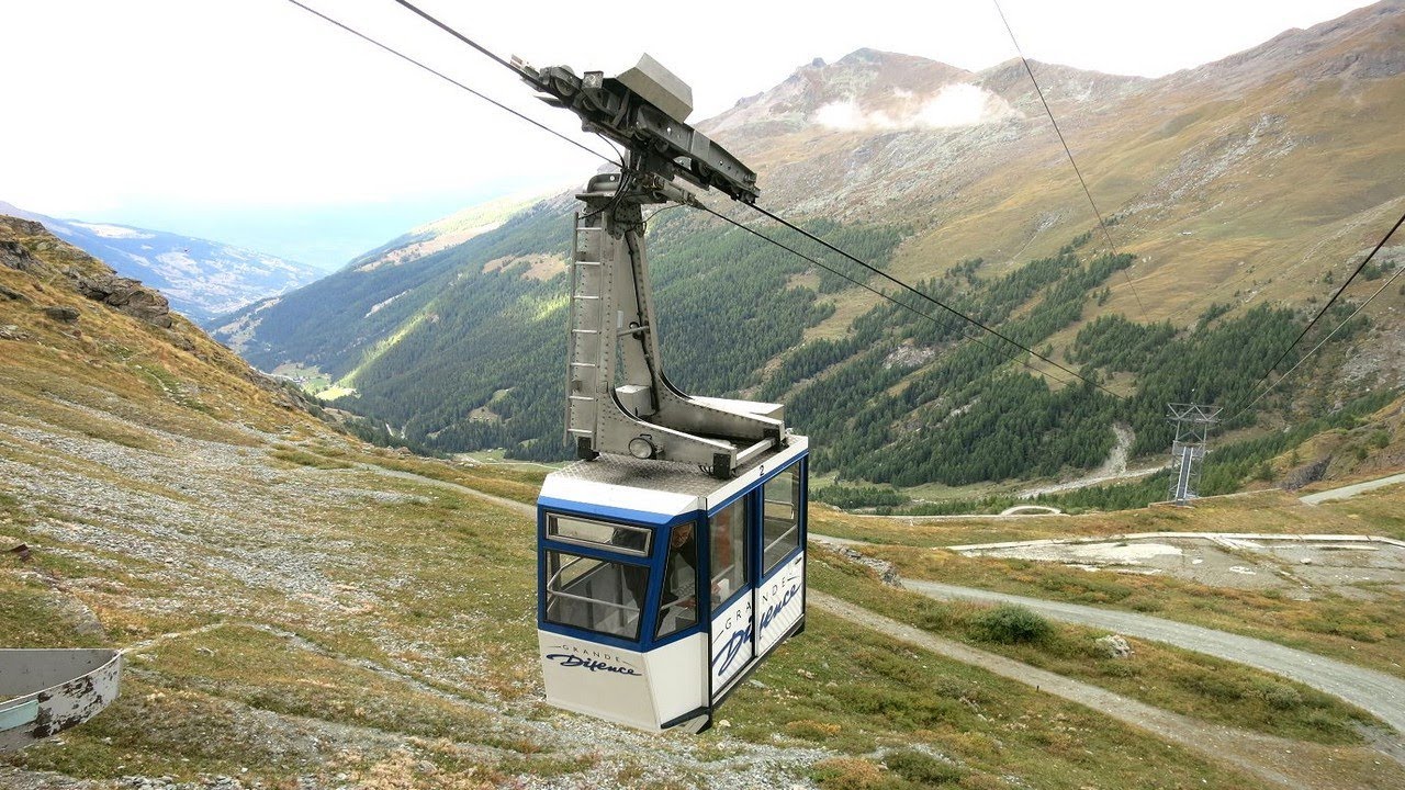 Luftseilbahn Grande Dixence Bergfahrt 2022 Seilbahn téléphérique cable car Grande-Dixence
