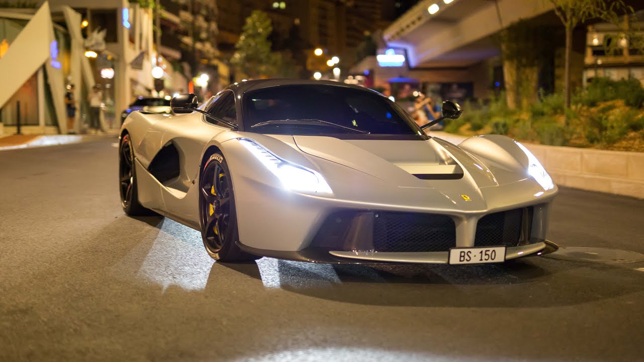 Ferrari LaFerrari - Start Up, Accelerations & Driving in Monaco !