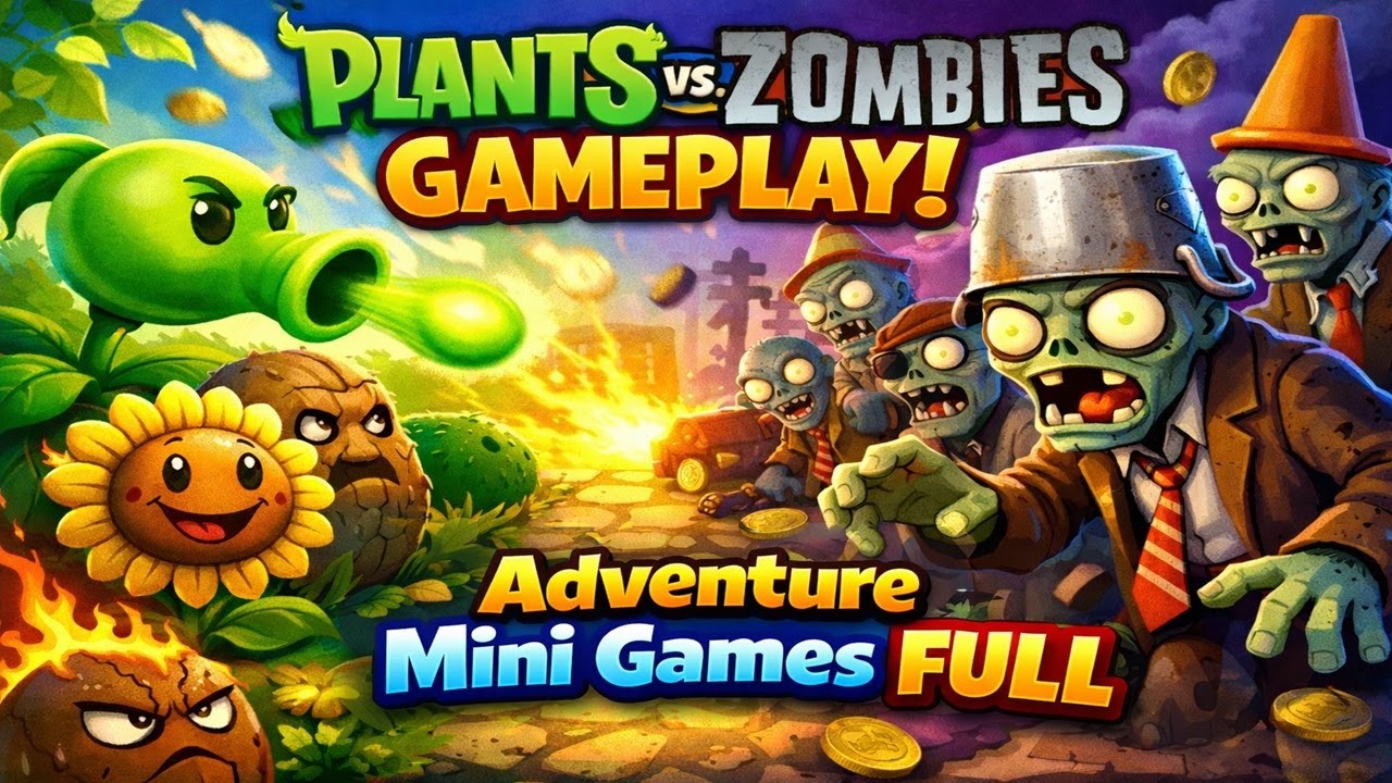 A complete walkthrough of the Plants vs. Zombies minigames.
