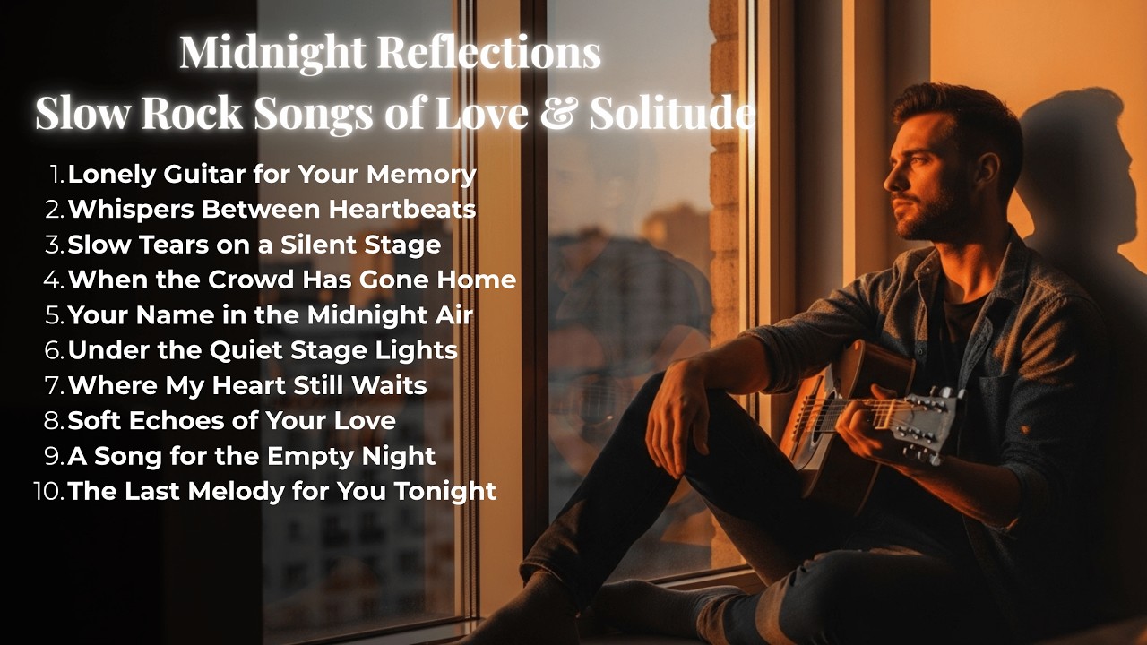 Emotional Slow Rock Love Songs Playlist 🎸 Lonely Guitar for Your Memory | Deep Night Rock Ballads
