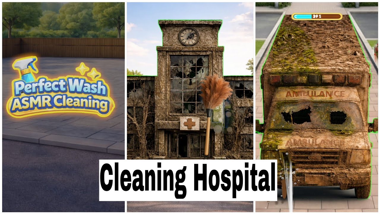 Perfect Wash – ASMR Cleaning Hospital Gameplay Walkthrough 