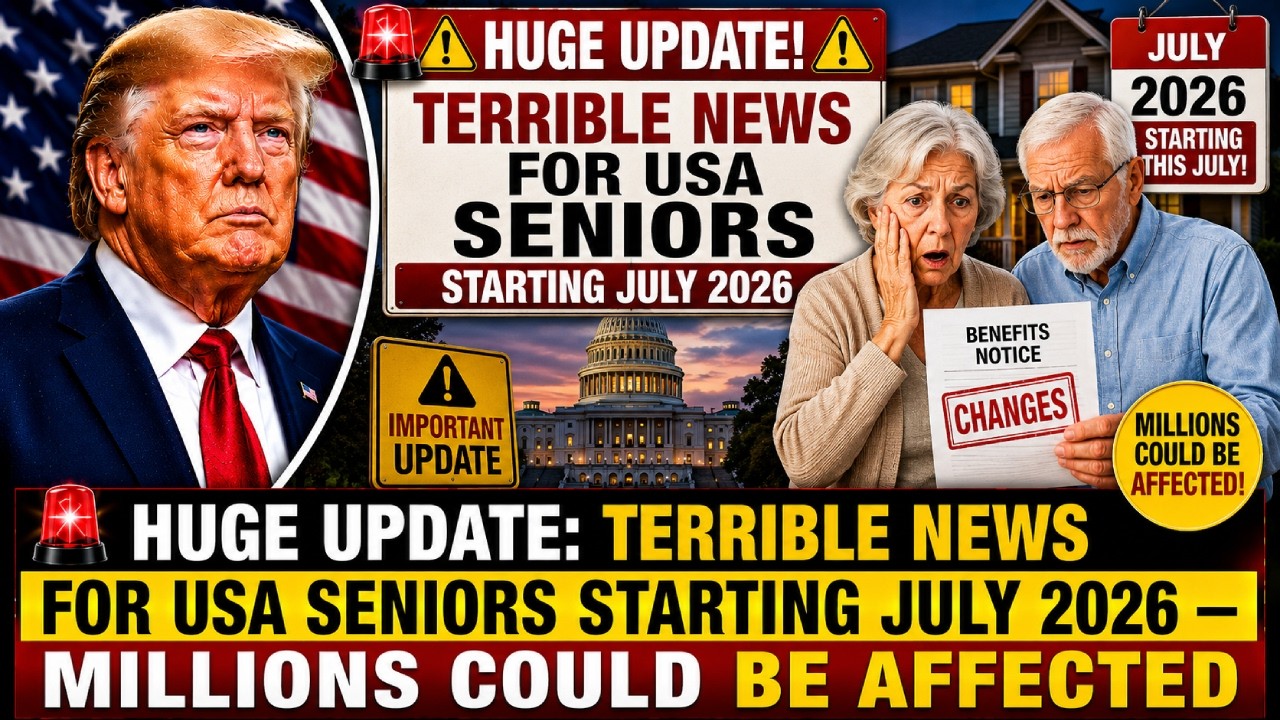 🚨 TERRIBLE NEWS FOR USA SENIORS STARTING JULY 2026 &mdash; MILLIONS COULD BE AFFECTED
