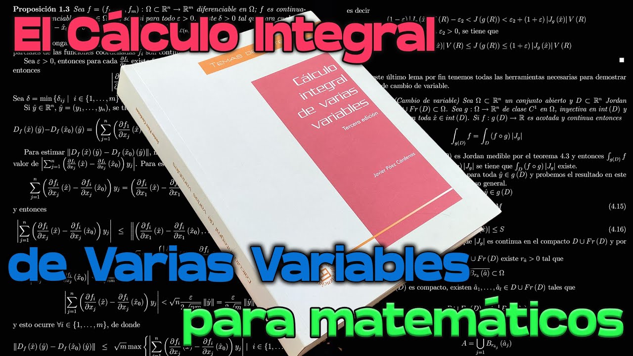 Cálculo Integral de Varias Variables Páez | MathPures
