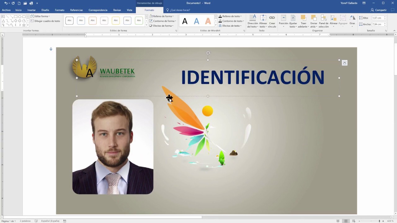 Cómo hacer un carnet en Word