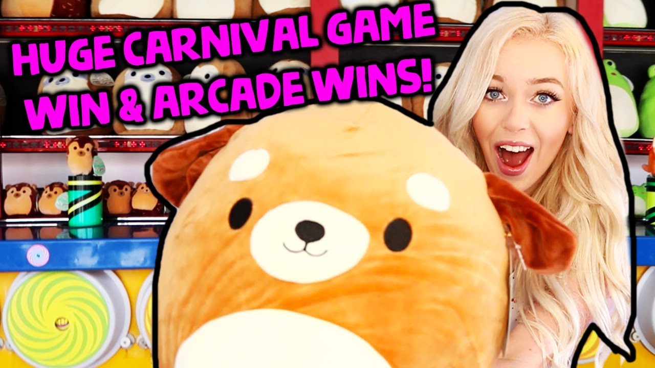 HUGE CARNIVAL GAME WIN & ARCADE WINS AT KNOTTS BERRY FARM!