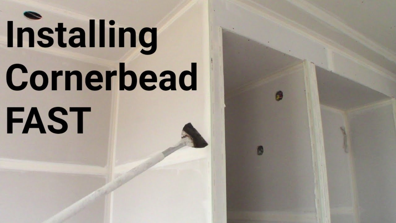 Installing Drywall Cornerbead with Tools.