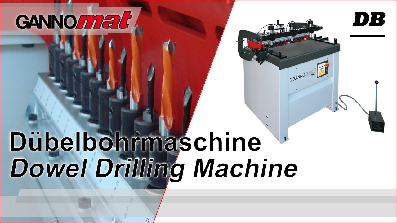 GANNOMAT DB 21 / D&uuml;belbohrmaschine / Multi Boring and Dowel Drilling Machine