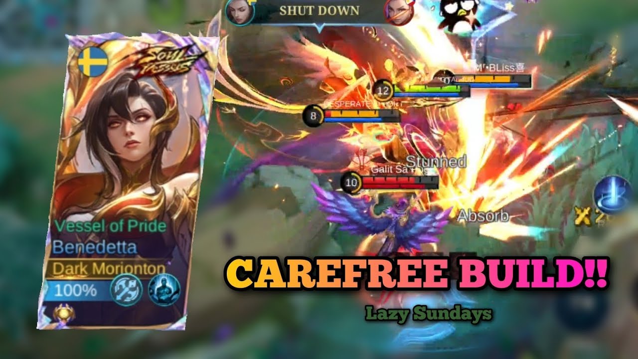 Tanky Benedetta This Meta⁉️ Sustain Hybrid Build Benedetta Gameplay 🔥 #benedetta #mobilelegends 